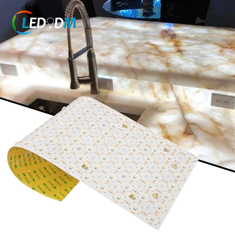 24v Led Backlight Sheet 2835 420leds/pcs Marble Light Advertising Counter Top Back Light Cuttable Flexible Led Sheet Lighting