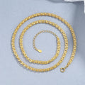 Fashion Silver 925 Necklace Women Real 925 Sterling Silver Necklace 18K Gold Plated Chain Necklaces Bracelet Jewelry Set