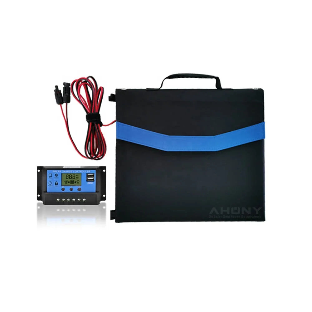 18V 160W PWM High Quality Monocrystalline Silicon Lithium Ion Portable Solar Kit for Home Use to Charge Generator