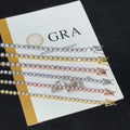 Factory Price Pass Diamond test 3mm Moissanite Tennis Bracelet Bezel Hip Hop 925 Moissanite Tennis Chain Diamond Tennis Necklace
