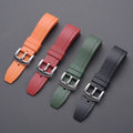 LAIHE Correas-De-Reloj Ecofriendly TPU Sport WaterProof 20mm 22mm 24mm Soft Silicone Rubber Watch Straps