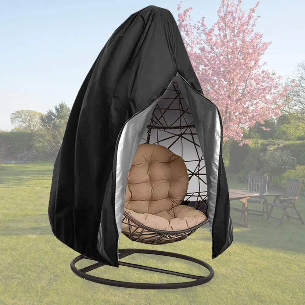 WOQI outdoor Large Patio Egg Swing Chair Covers Heavy Duty Durable with Zipper Windproof and Waterproof Sports Design Style
