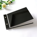 New Designs Stocked Customized Names and Date Black Acrylic Cover Guest Books for Weddings and Custom Wedding Guestbooks