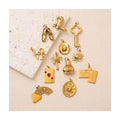 Cross-Border New Poker Pendant DIY Necklace Pendant Niche Love Necklace Women Clavicular Chain Gold-Plated Color