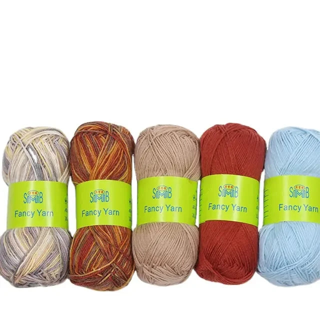 Free Sample Shanghai SMB Yarn Manufacturer Good Quality Acrylic Nylon Blended Socks Hand Knitting Yarn