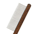Factory Wholesale Eco-Friendly Stainless Steel & Wooden Handle Pet Needle Comb for Cat Dog Deshedding Hair Removal Mitts Rollers