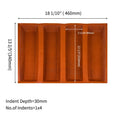Food Grade 4/5 Slots Channels Breathable Silicone Glass Fiber baguette Baking Tray French Bread Pan