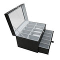 BK32B Oem Black Piano Pu Leather Watch Box High Quality Packing for Watch Gift Package