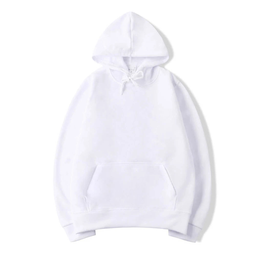 Sublimation Hoodie US Size Custom logo Blank Sublimation White Hoodie Pullover Sweatshirt