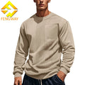 Custom Men's Street Fashion Hoodie and Sweatsuit Loose Crew Neck Embroidered Brand Designer Autumn Season Basic
