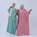 Loriya Fashion 2026 Islamic Clothing Modest Abaya Closed Abaya Dresses for Muslim Women's Dresses With Zipper in Front