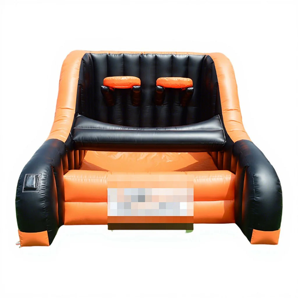 Giant Inflatable Basketball Hoop PVC Material EN14960 Certified Portable for Indoor/Outdoor Use 2-Person Capacity Basketball