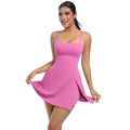 Hot Selling Women Sleeveless Moisture Wicking Tennis Dresses Flared Pleated Golf Jumpsuit Gym Skirts