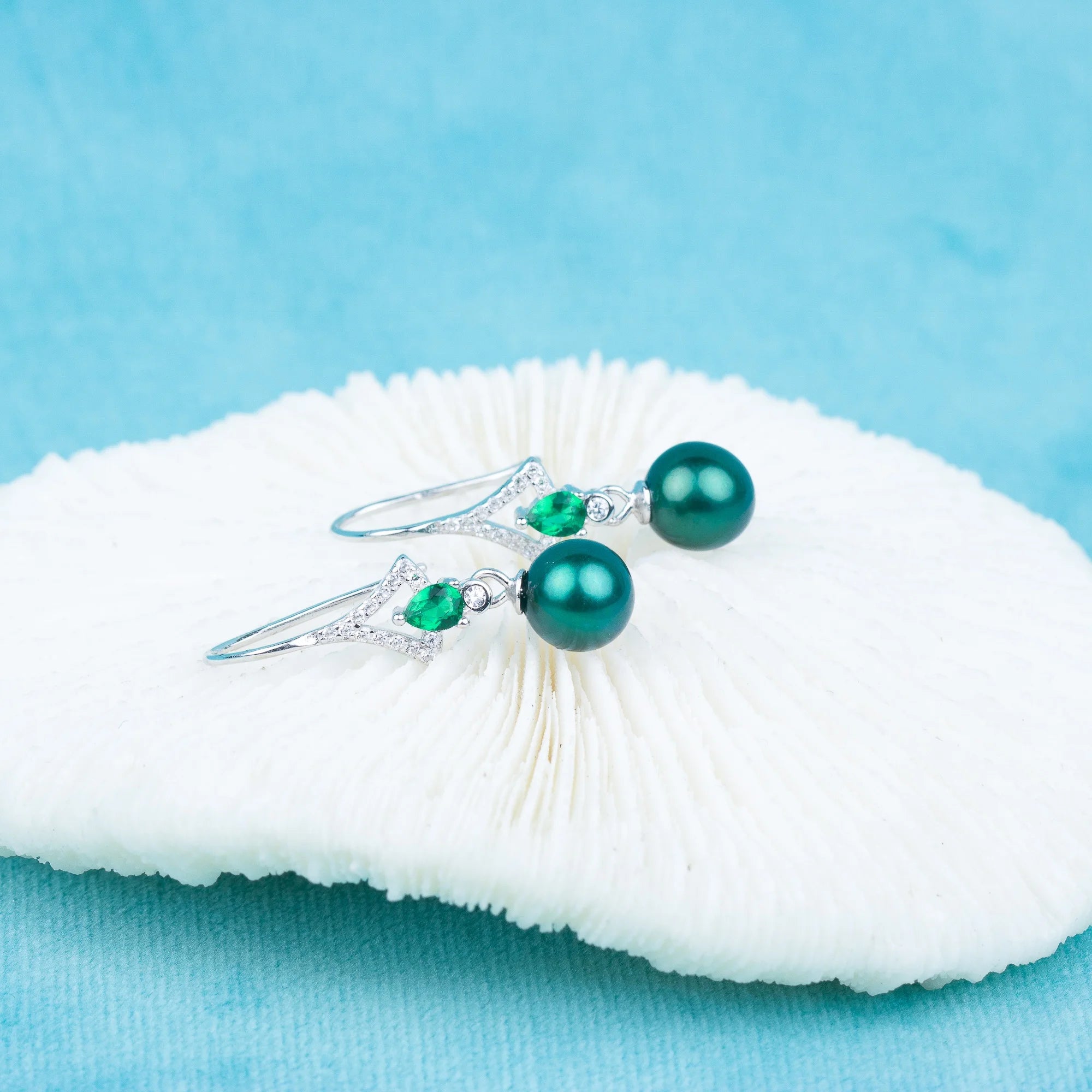 E030617 S925 Pearl Earring 925 Sterling Silver DIY 6-8mm Natural Freshwater Pearl Earring Hook for Women