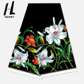Henry Newest Big Flower Fashion Look Printed Fabrics for Garment Polyester Accept Custom Woman Dress Tops