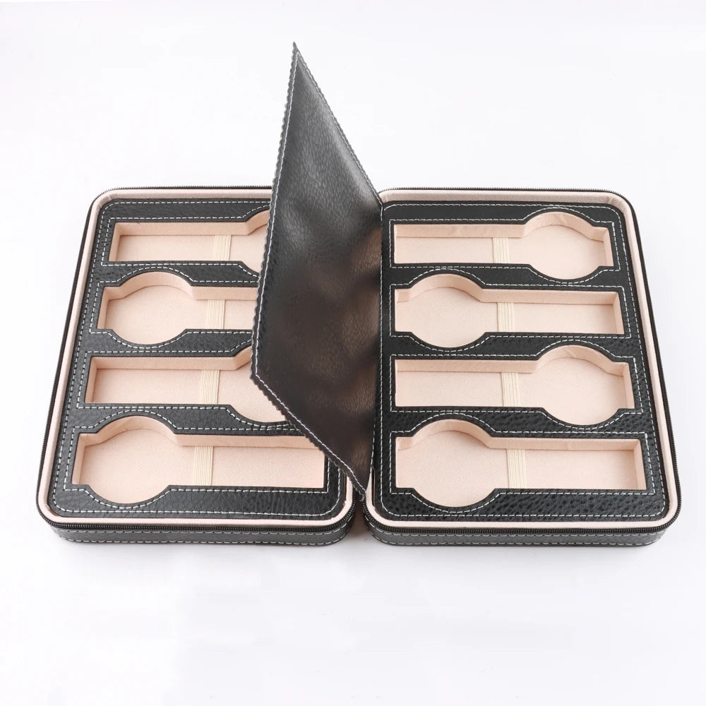 Dual Watch Storage Travel Case Multi-Functional PU Leather  Cigar Pen Protective Box