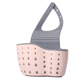 HONGDEC Kitchen Sink Caddy Shelf Soap Sponge Drain Rack Holder Single Decker Hanging Basket