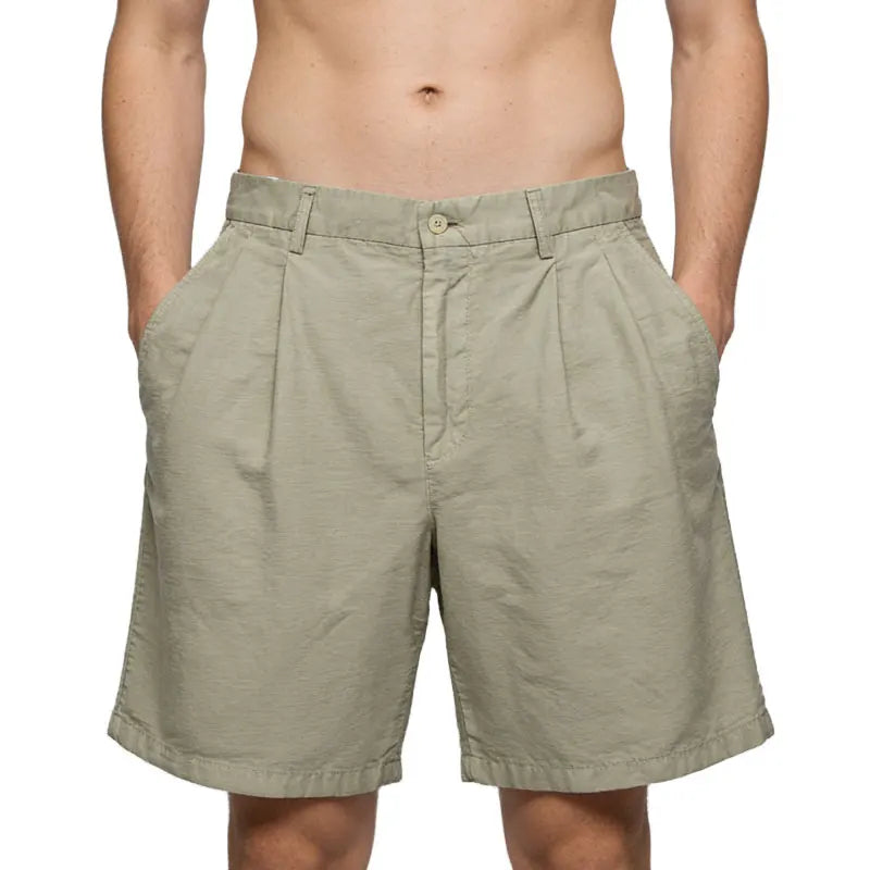 Custom 100% Cotton Plain Blank Linen Shorts for Men