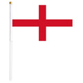 Wholesale England Hand Waving Flag 14x21 cm Custom Printed Stick Flag Global Sports Event Bulk Factory