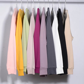 Xinglan High Quality OEM 100% Cotton Windproof Fleece Lined 100% Polyester 420Gsm Men's Crew Neck Pullover Sweatshirt