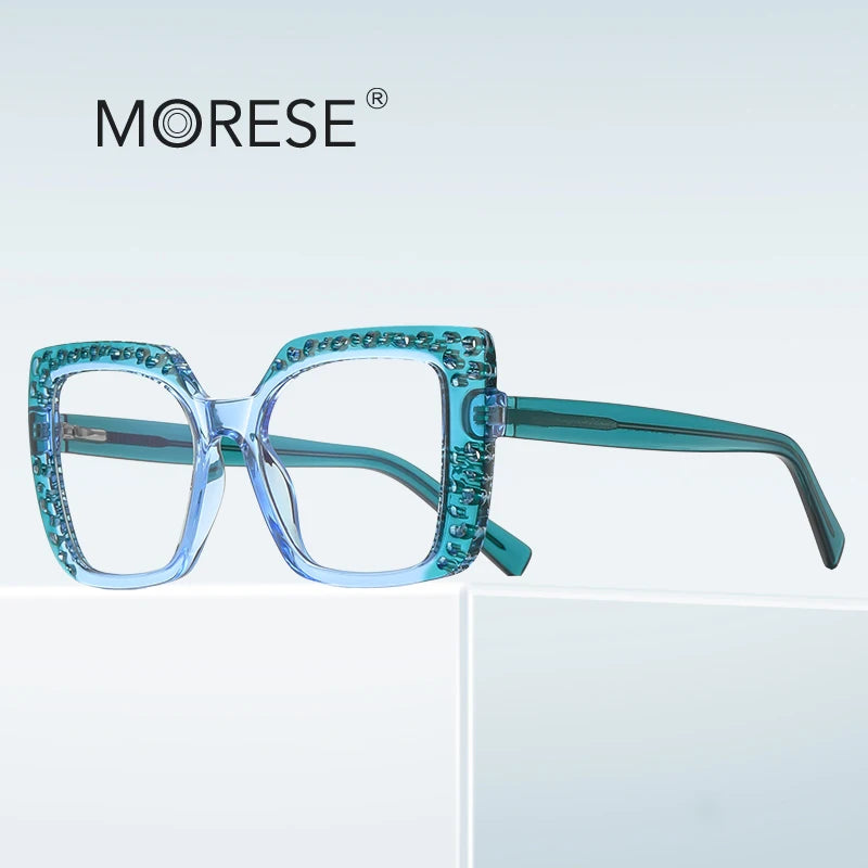 MORESE New Design 2188 Tr90 Acetate Large Square Eyeglass Frames Same Style As 2188