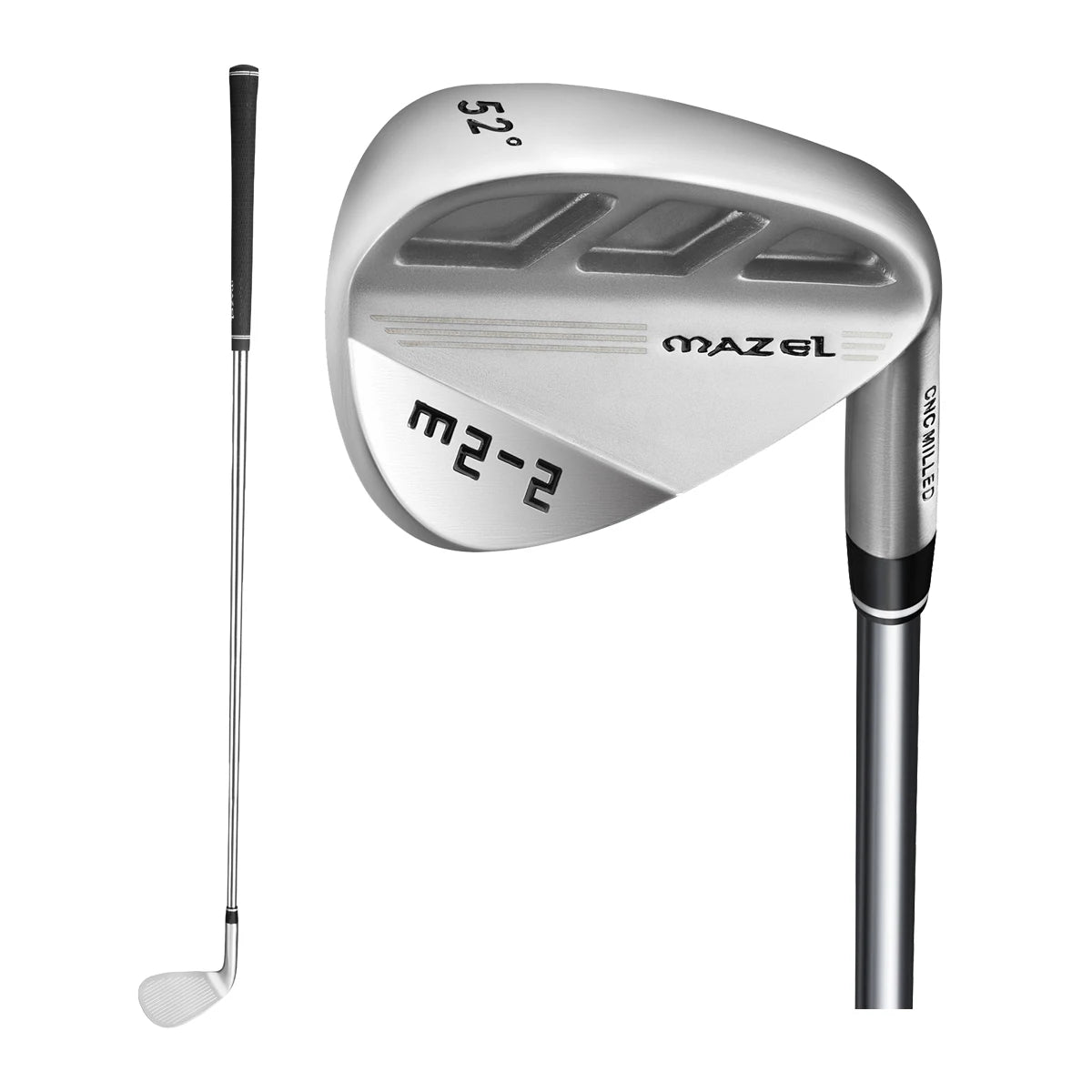 MAZEL Premium Golf Wedges 52 56 60 CNC Mill High Spin Face Golf Clubs Set Steel Unisex Rubber Forged Iron Set Golf Right Handed