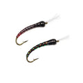 Wholesale Epoxy Brass Bead Head Zebra Jelly Midge Fly Trout Nymph Midge Pupae Buzzer Larva Tying Hook Trout Fishing Fly Lure