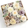 18Heads Multi-Use Artificial Flowers Combo for DIY Wedding Bridal Bouquet Table Chair Decor for Valentine's Day and Easter