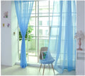 200/270cmx100cm Solid Voile Window Curtains Sheer Door Drape Transparent Tulle Panel for Home Decor Living Room Bedroom Kitchen