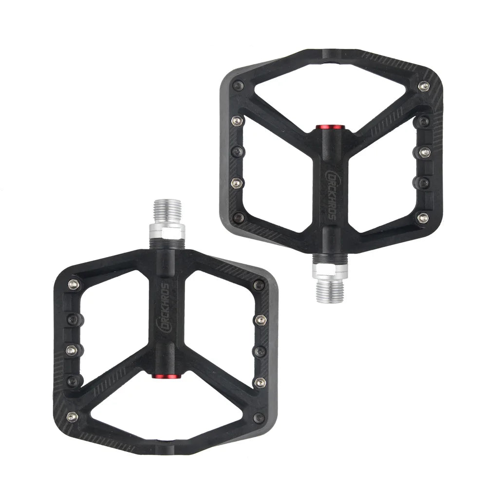 Ultralight Nylon Flat Pedal for Road Bikes Non-slip Mountain Bike Pedals with 2 Bearings Cycling Accessories