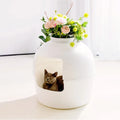 Wholesale PP All Season All-purpose Green Plant Villa Cat Litter Basin Cat House Dog House Cat Litter Box