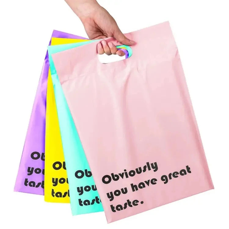 CX Wholesale Poly Mailer Pattern Shipping Bags for Clothing With Handle Bolsas De Correo Wholesale Cheap Custom Poly Mailer Bags