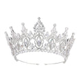 Luxury Wedding Hair Accessories Crown High Quality Platinum Plated Zircon Pageant Crowns Bridal Tiaras