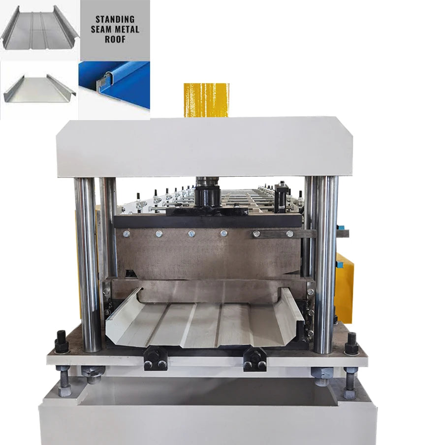 Stand Seaming Roof Tile Roll Forming Machine Light Roll Forming Machine for Standing Seam Portable Metal Roof and Wall Machine
