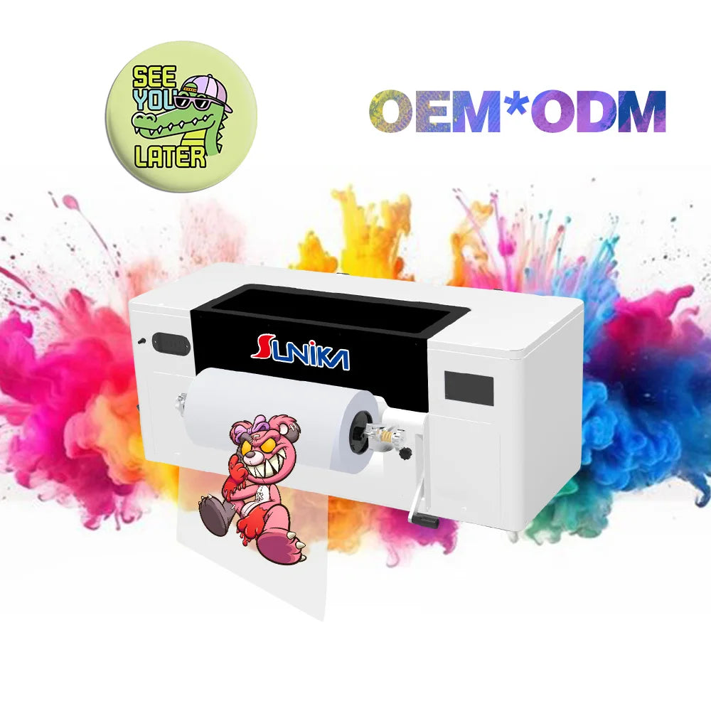 Epson 13inch UV DTF Inkjet Printer 30cm A3 Size Sticker Machine New Core Gear A4 Print Cups Mugs Motor Printhead