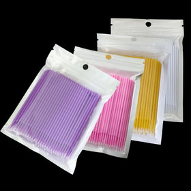 Wholesale ANROLASH 100pcs/Bag Disposable Eyelash Extension Micro Brush Wands High Quality Colorful Lashes Grafting Eyelash Tools