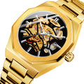 Popular Luxury Top Brand Sports Mechanical Brown Leather Clock Male Relojes Hombre 2023 Men Automatic Wrist Watch