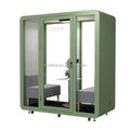 Modern Private Acoustic Office Meeting Pod with Graphic Design Hotel Use Portable Soundproof Booth Modular for Sale