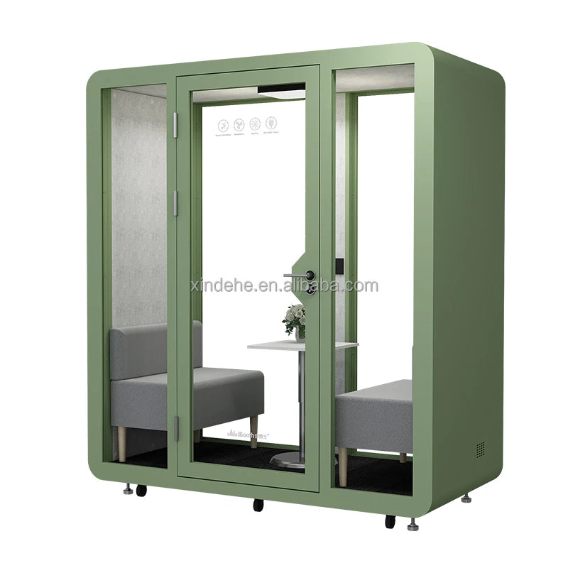 Modern Private Acoustic Office Meeting Pod with Graphic Design Hotel Use Portable Soundproof Booth Modular for Sale