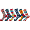 XIANGHUI Wholesale Custom Fashion Sublimated Tube FUNNY Combed Crew  Cotton Socks for Women