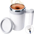 2025 New Automatic Self Stirring Magnetic Mug Creative  Stainless Steel Self Stirring Thermal Cup With Handle