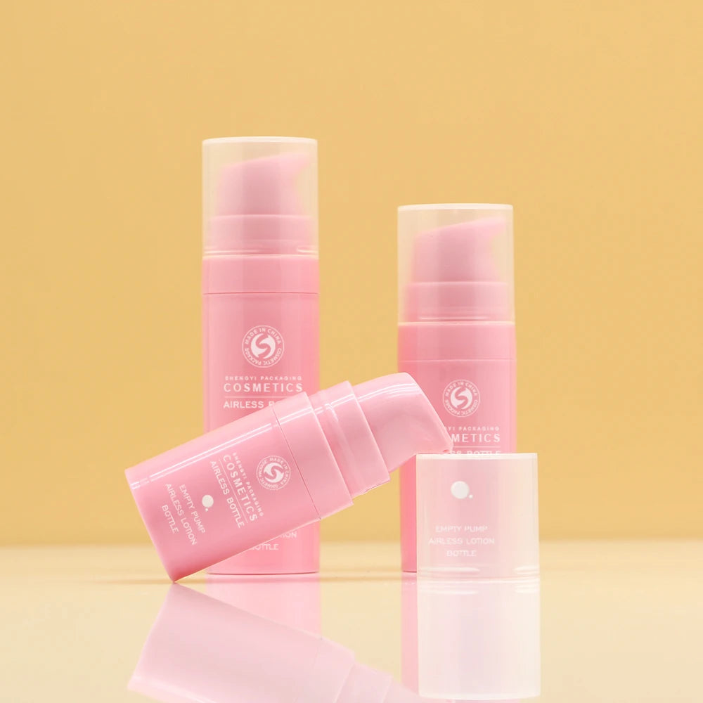 Customizable Luxury Airless Bottle Lotion Pump 30/50/100ml Empty Plastic Foam Cosmetics Face Skin Care