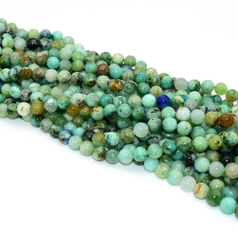 Wholesale 6/8/10mm Natural Chrysocolla Loose Gemstone Beads for DIY Jewelry