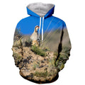 Fitspi Bird Animal 3d Print Hoodie Long Sleeve Fashionable Spring Autumn Unisex Custom Hoodies Wholesale