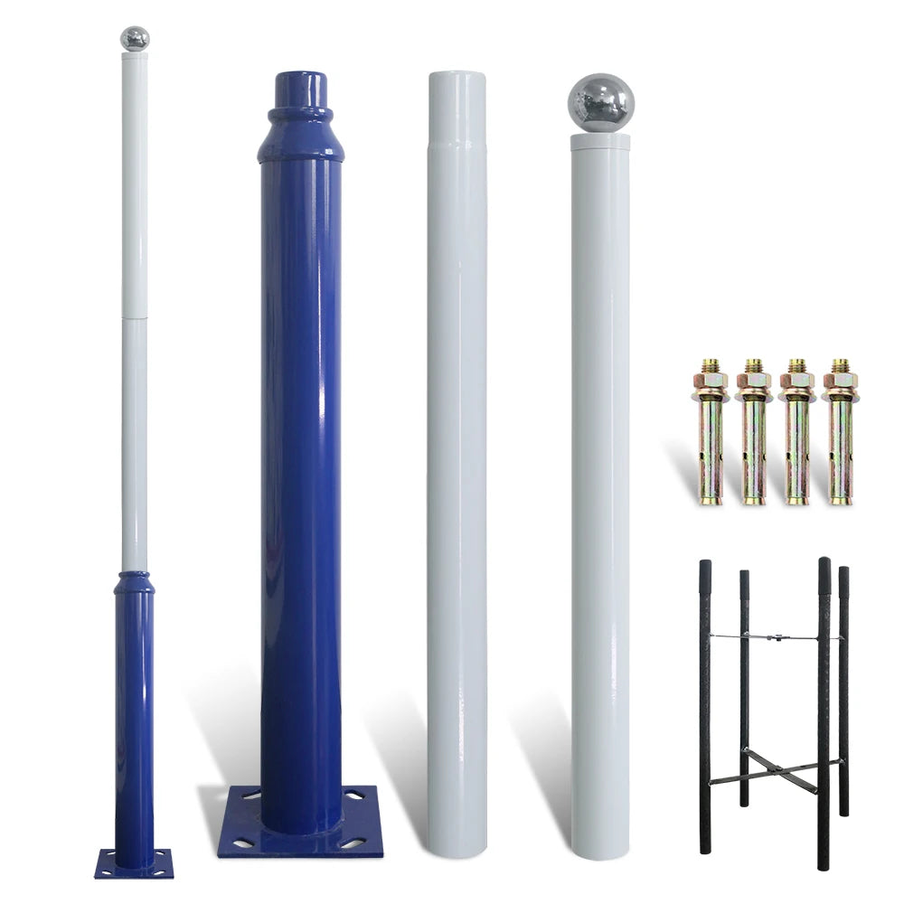 Galvanised Street Light Pole 3m 10ft Combination Type Split Body Road Lamp Poles Outdoor Led Lamp Post Factory Wholesale