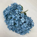 Multicolor- Fog Blue Flores Artificiales 5 Head French Hydrangea for Wedding Decoration
