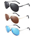 CONCHEN New Arrival Large Metal Frame Luxury Custom logo Sun Glasses Polarized Sunglasses Men