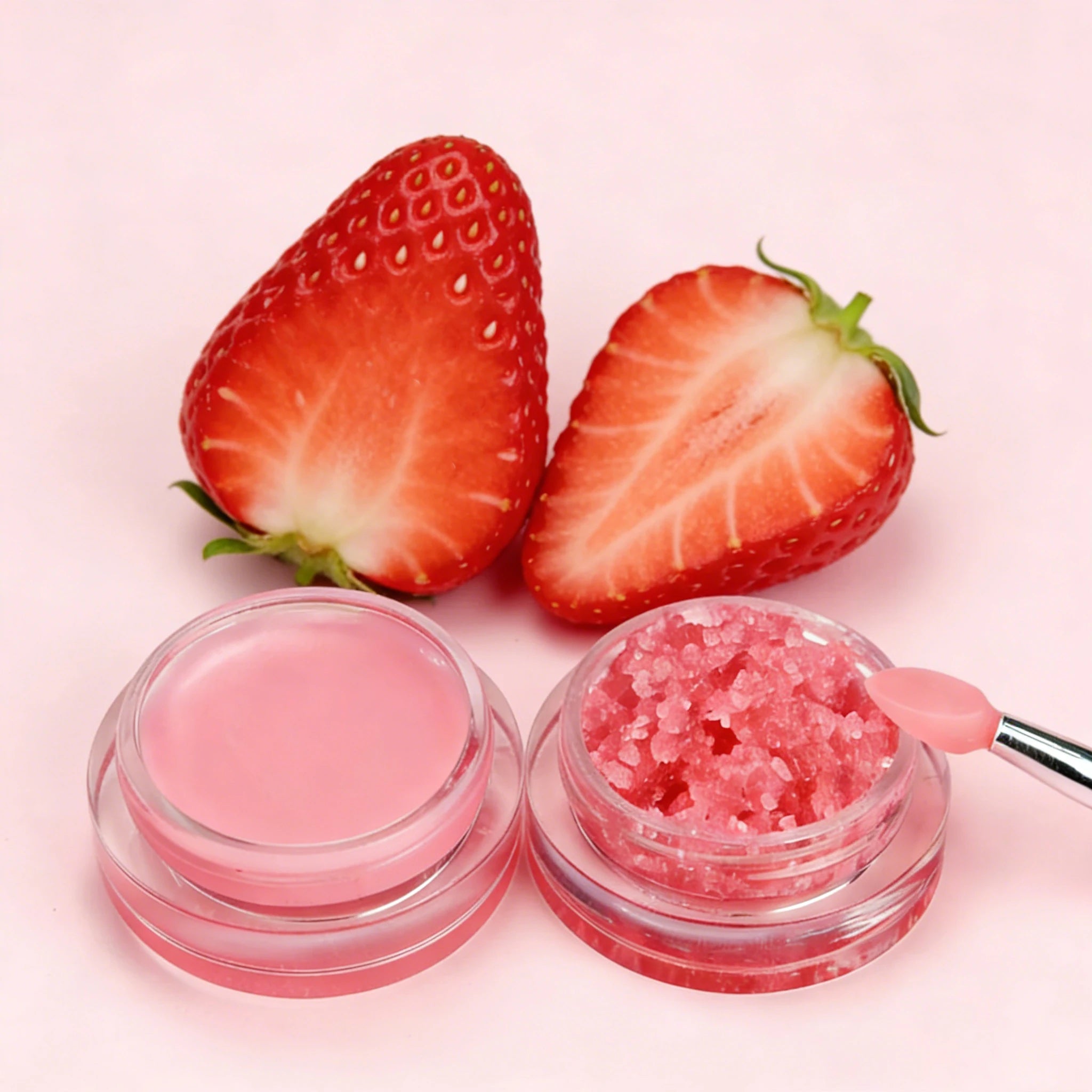 Private Label 2 in 1 Sugar Lip Scrub and Sleeping Lip Mask Exfoliating Moisturizing Lip Care Repair Balm Scrubber Custom Logo