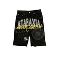 DENIMGUYS Custom Logo Print Street Style Summer Y2K 100% Cotton Distressed Washed Baggy Denim Shorts for Man Skate Jorts