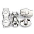 Cheap Price 2mm 3mm 4mm 5mm 6mm 8mm 10mm Stainless Steel Simplex Duplex Wire Rope Clips Single Double Cable Clamp